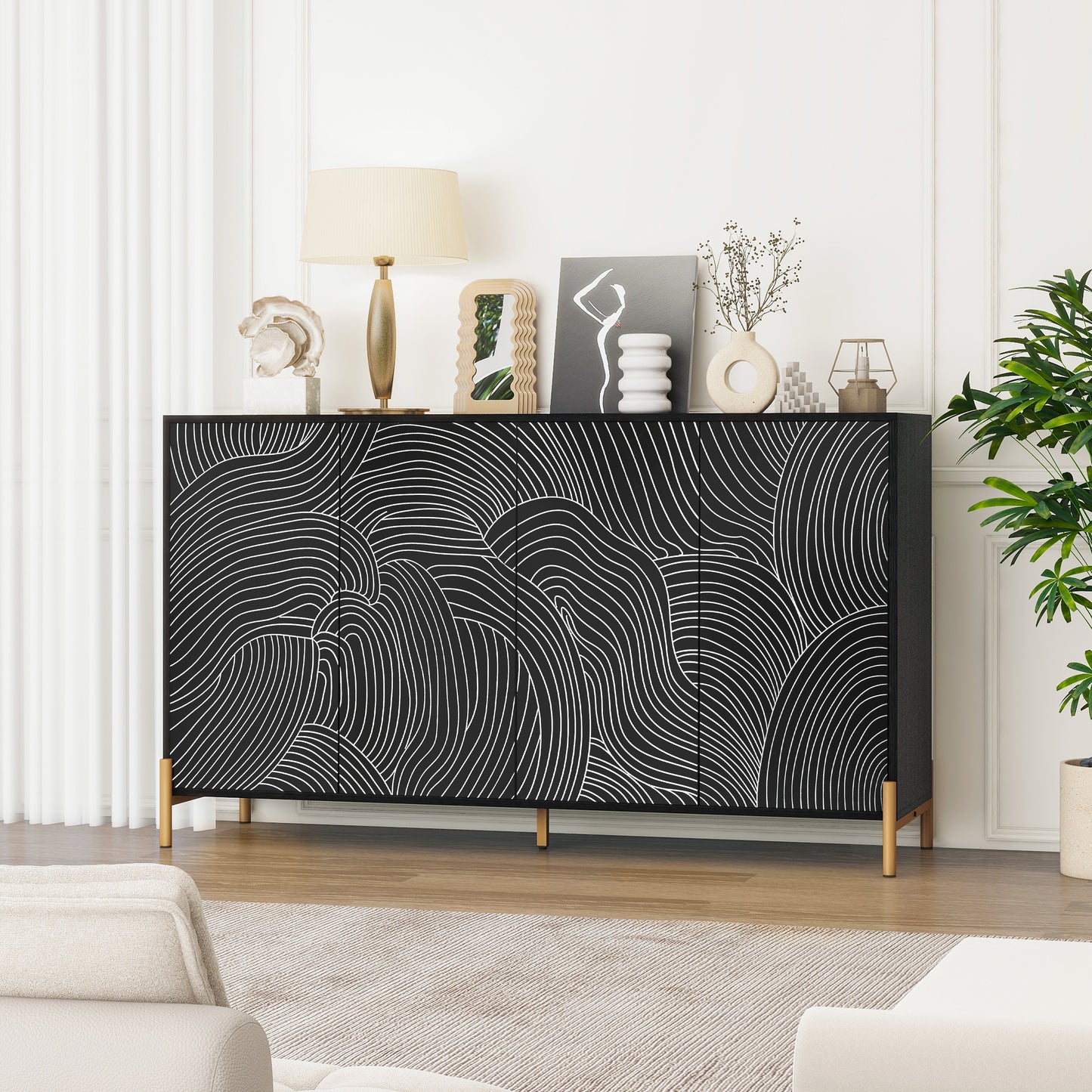 Modern Flow Engraven Cabinet