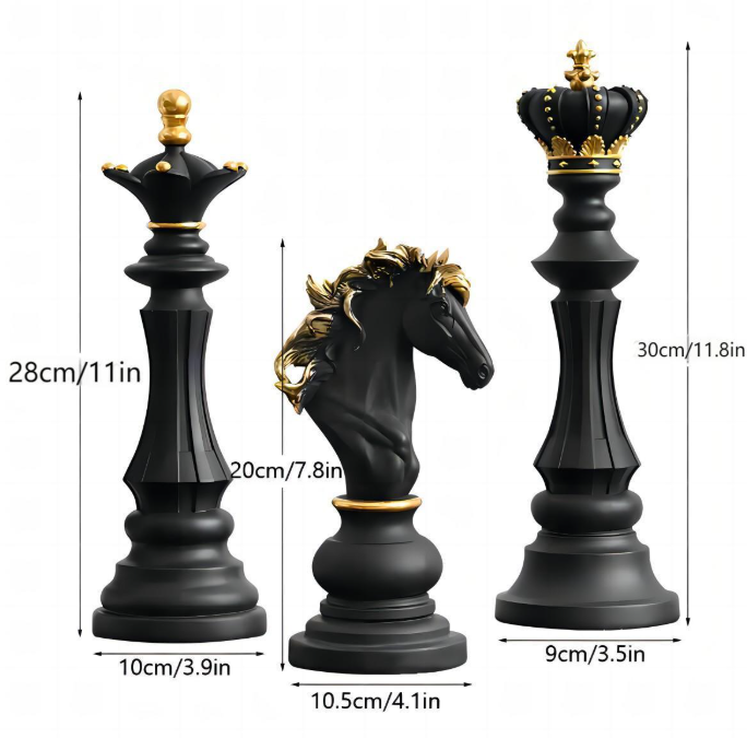 European Style Resin Chess Pieces