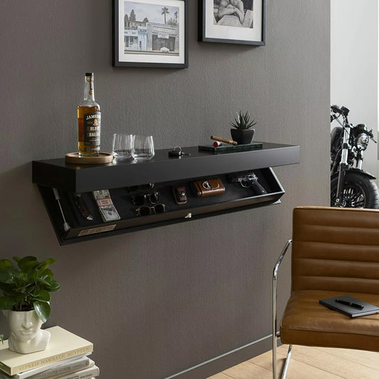 Magicflap Floating Shelf - Wall-Mounted with Secret Compartment