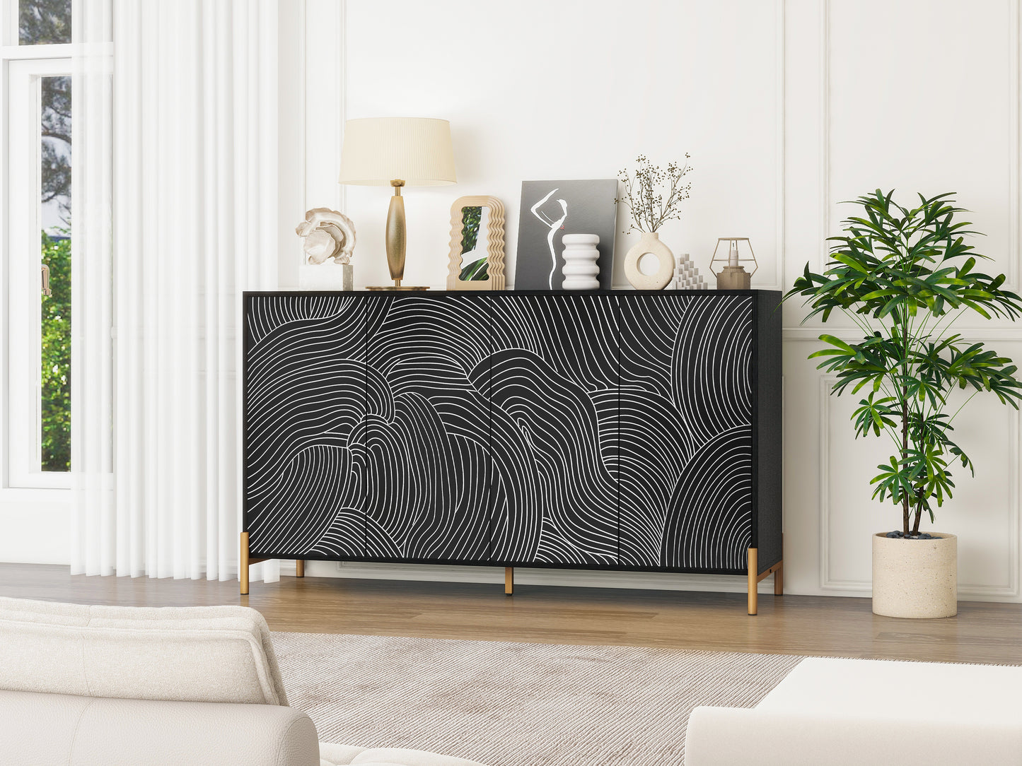 Modern Flow Engraven Cabinet