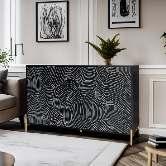 Modern Flow Engraven Cabinet