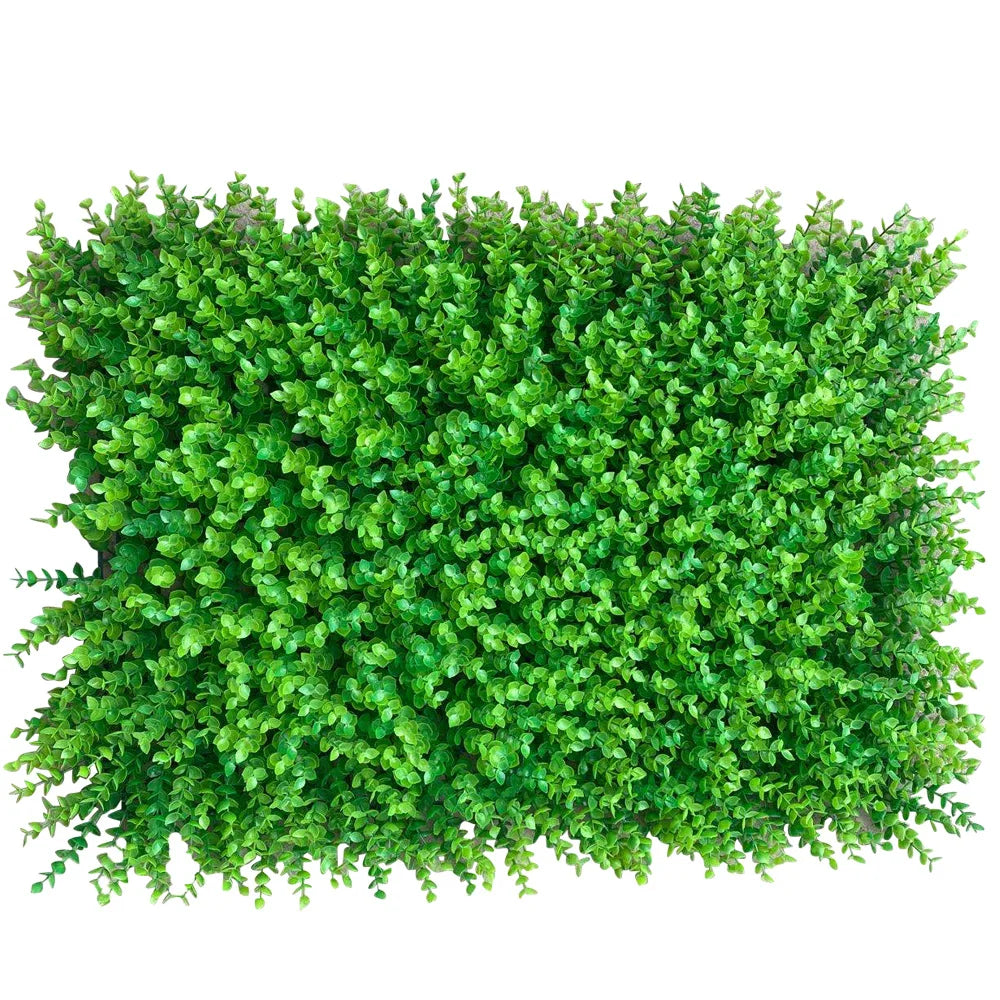 12-Pack Artificial Boxwood Topiary Hedge Panels, Faux Grass Wall Mat